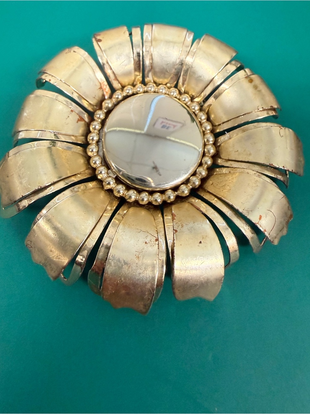 Vintage Gold  Flower Brooch Pin - Women's Jewery